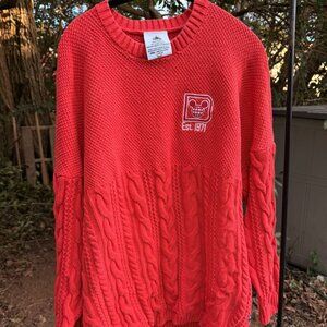 Disney Spirit Jersey Cable Knit Sweater